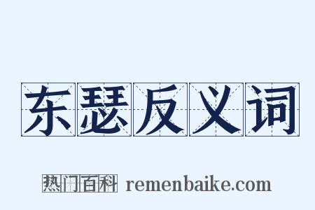 东瑟反义词是什么意思的图片